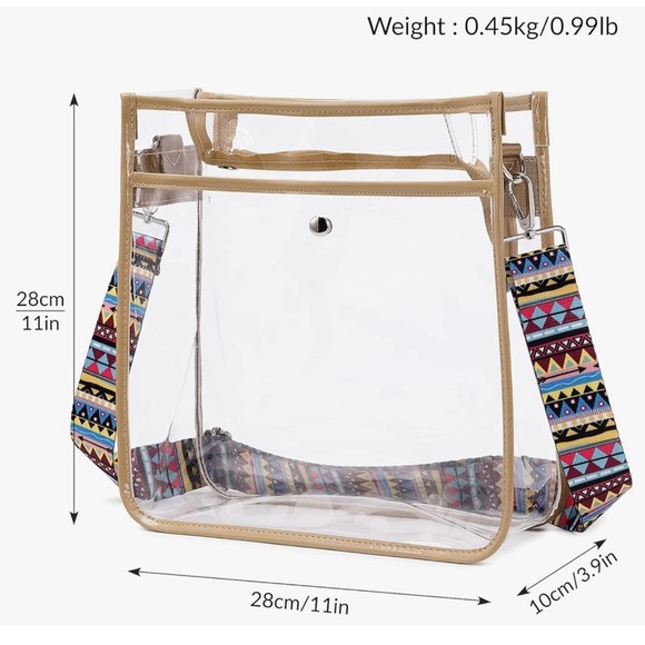 🆕 Stadium Approved Clear CrossBody Bag - Picture 2 of 11